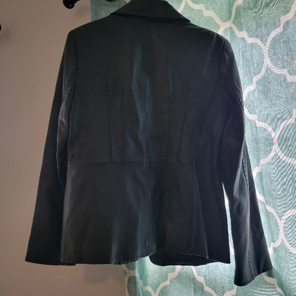 👵EUC MADISON STUDIO leather JACKET